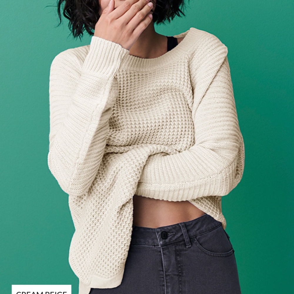 Twik Ribbed Knit Sweater Beige - Picture 2 of 4